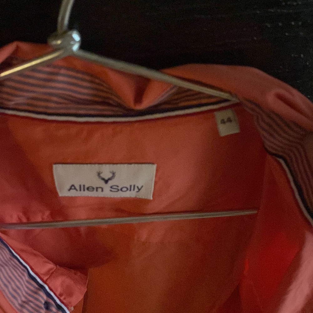 Dark peach colour full sleeves casual shirt from Allen solly - Picture 4 of 6